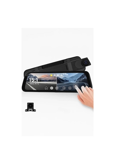 Vtn-410 4k Ips Ekran Tam Dokunmatik 9.66 Dikiz Ayna Araç Içi Kamera 4k Ön 1080p Arka Carplay