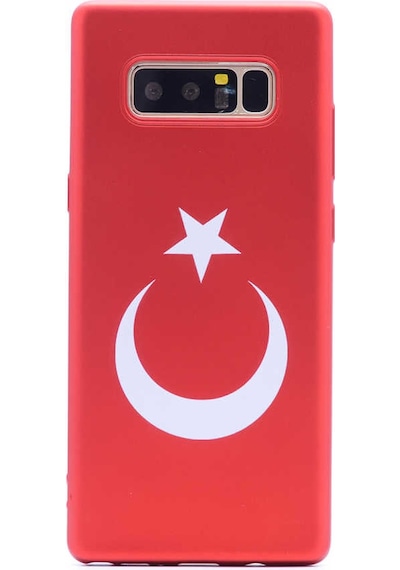 Galaxy Uyumlu Note 8 Zore Bayrak Silikon Kılıf