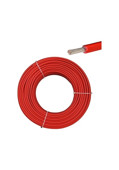 6 MM Solar Kablo 1 Metre (Kırmızı)