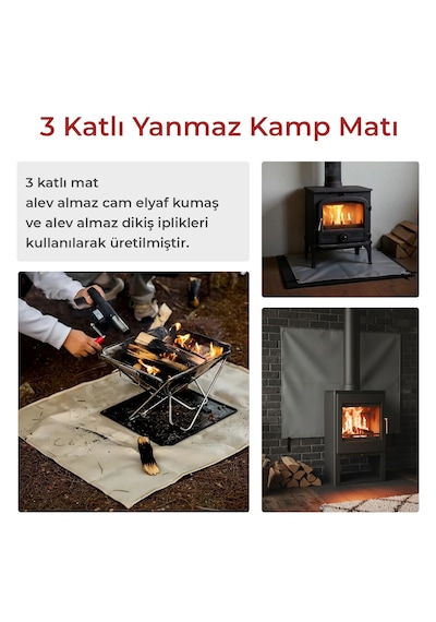 Kamp Ocağı Yanmaz Mat 50x100cm