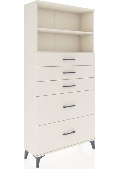 Arges Dolap 2 Raflı 5 Çekmeceli 88x30x182 Aytaşı-aytaşı Aytaşı