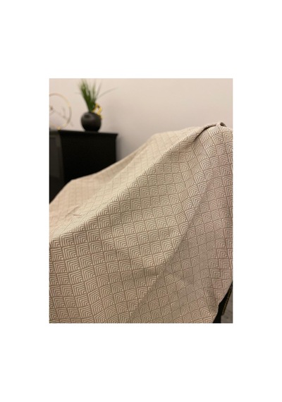 Lüks Pamuklu Koltuk-çekyat Örtüsü 170x220 Kaymaz Toplanmaz Bej