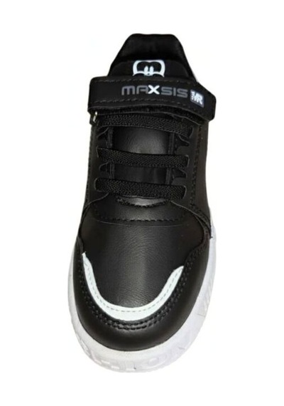 Erkek Ve Kız Çocuk Spor Ayakkabı Hafif Tabanlı Nefes Alabilir Günlük Rahat Sneaker Modeli Siyah - Beyaz