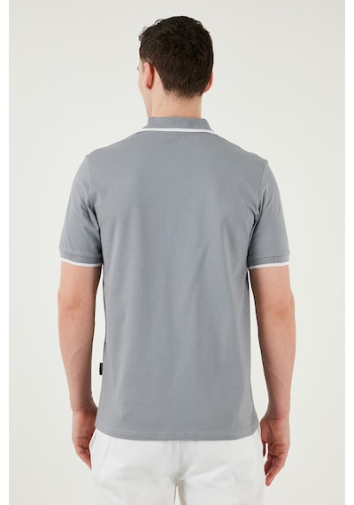 Buratti Pamuklu Regular Fit Erkek Polo Yaka T Shirt 5902063 Açık Gri-Ekru Buratti Pamuklu Regular Fit Erkek Polo Yaka T Shirt 5902063 Açık Gri-Ekru