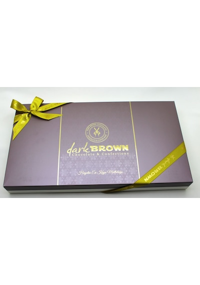 Dark Brown Fındık Parçacıklı Sargılı Sütlü Çikolata 70 Adet