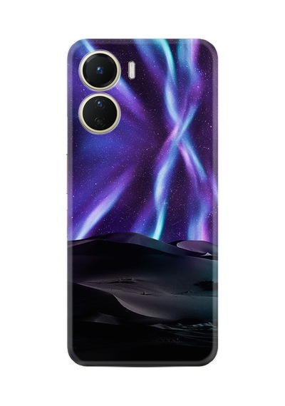 Vivo Y16 Kılıf Resimli Desenli Silikon Platinium Series Kuzey Iışkları 1864