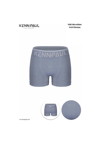 Kennpaul Yeni Nesil Mikro Kumaş Boxer Spor Ve Günlük Kullanım Gri
