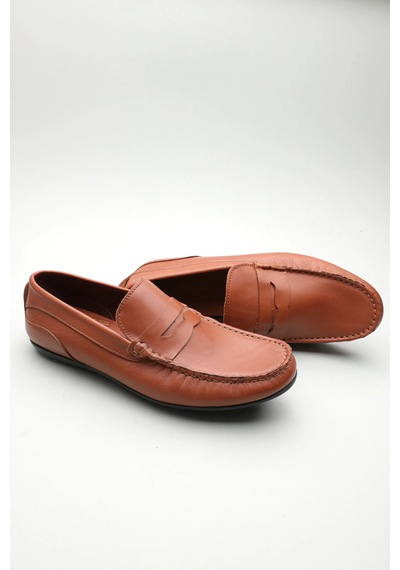 Gondol Erkek Hakiki Deri Klasik Loafer Taba 41 Ttx.601102 Çok Renkli