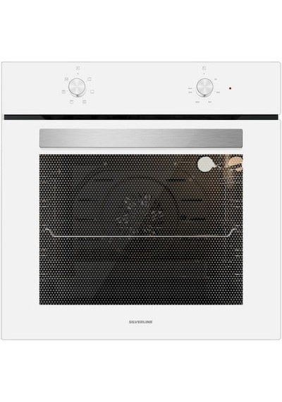 Silverline BO6501W01 - CS5349W01 - 3420 Classy 60 Beyaz Cam Ankastre Set