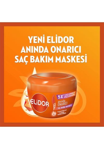 Elidor Saç Bakım Maskesi Anında Onarıcı 160 Ml X2