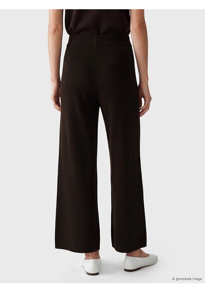 Lcw Modest Kahverengi Beli Lastikli Kadın Triko Pantolon