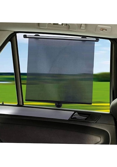 Makaralı Otomatik Yan Cam Perde 2'Li 36x54cm Güneşlik- Araç Cam Güneşliği
