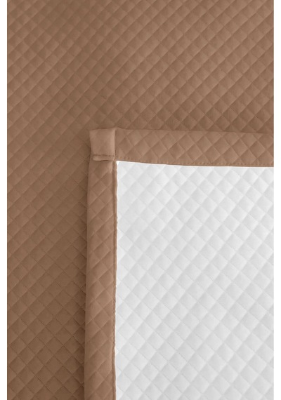 Vizon Kapitone Genç Odası Tek Kişilik Pike Takımı - Modern Bej 160x220 Cm Kapitone Yatak Örtüsü Sabahçı Papatya Anısı