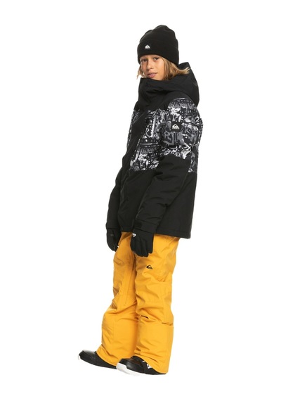 Quiksilver Quıksılver Mıssıon Prınted Block Çocuk Snowboard Montu Siyah