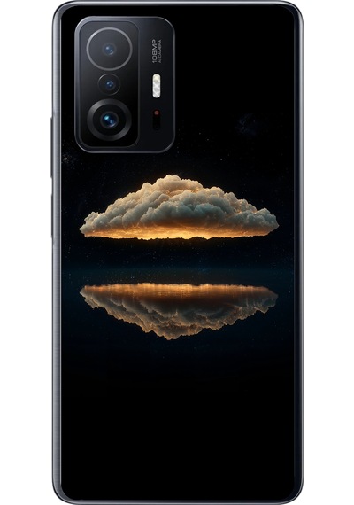 Xiaomi Mi 11 T-11 T Pro Uyumlu Bulut Yansıması Baskılı Silikon Kılıf Renkli