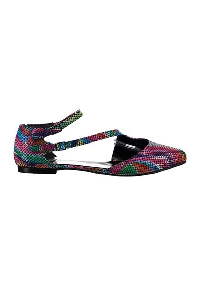 Fox Shoes Multi Kadın Babet D726016907 Multi Çok Renkli