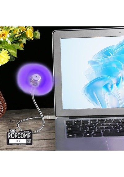 Ropcomp Mini Usb Led Fan + Type-c Dönüştürücü 1