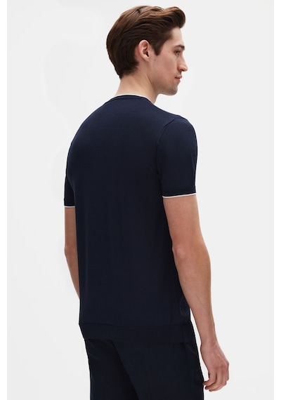 D's Damat Ds Damat Regular Fit Lacivert Düz Yazlık Rayon Triko T-shirt 4hc060112004m 101