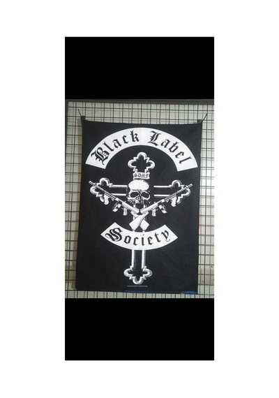 Black Label Society Desenli Tasarim Duvar Halısı
