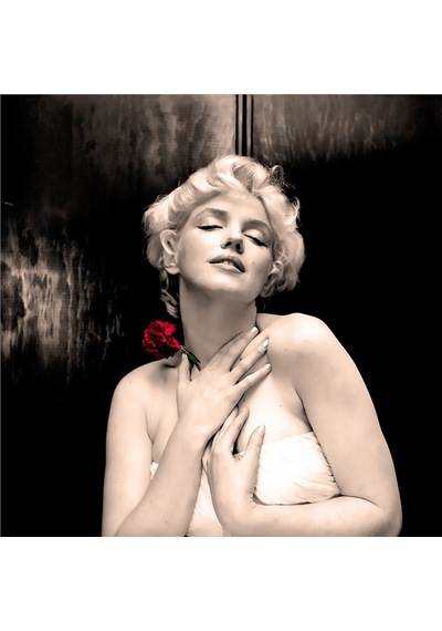 Marilyn Monroe Fotoğrafları Doğal Taş Bardak Altlığı 4'lü Set - Natural Stone Coasters-174205 Çok Renkli