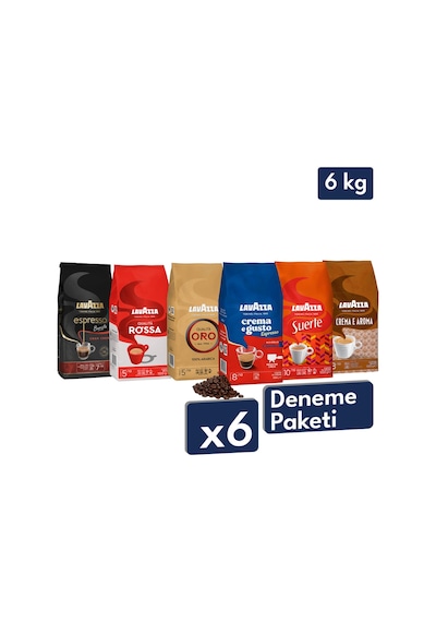 Qualità Oro+crema E Gusto Classico+qualità Rossa+suerte+crema E Aramo+espresso Barista Gran Crema 6'lı Paket Çekirdek Kahve Qualità Oro+crema E Gusto Classico+qualità Rossa+suerte+crema E Aramo+espresso Barista Gran Crema 6'lı Paket Çekirdek Kahve
