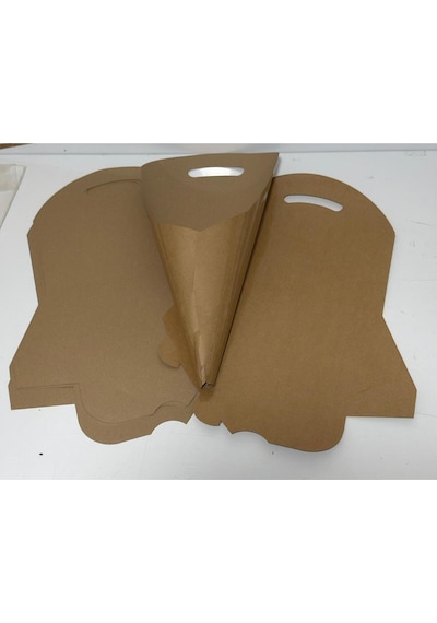 Laminasyonlu Çift Taraflı Kraft Çiçek Buket Kılıfı Suya Dayanıklı Taşıma Ve Sunum Ürünü 5 Adet
