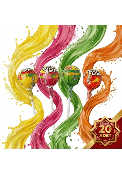 Afia Lolipop Meyve Aromalı Sert Şeker 20x10 Gr