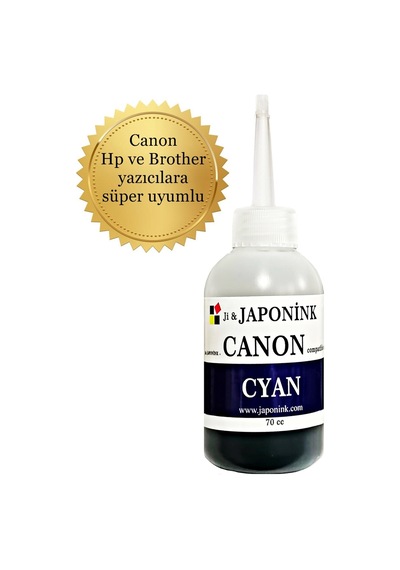 Canon Uyumlu 70 ML Mavi Mürekkep