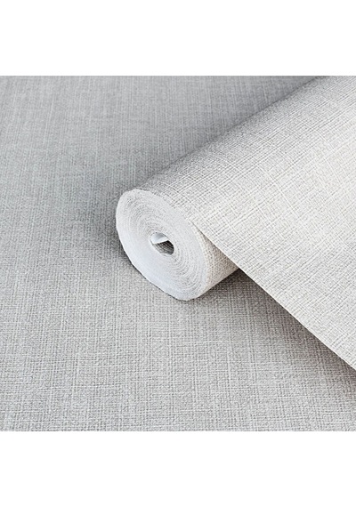 Adawall Muse Koleksiyonu- 25104-3 Açık Vizon Keten Efektli Modern Duvar Kağıdı 1.06x15.6m, 16.5m² Gri