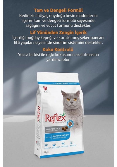 Tr Somonlu Ve Hamsili Yetişkin Kedi Maması 2 Kg