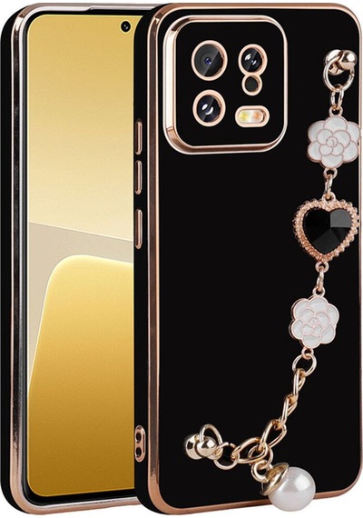 Xiaomi Mi 13 Kılıf El Tutamaçlı Kamera Korumalı Zore Taka Silikon Kapak Siyah