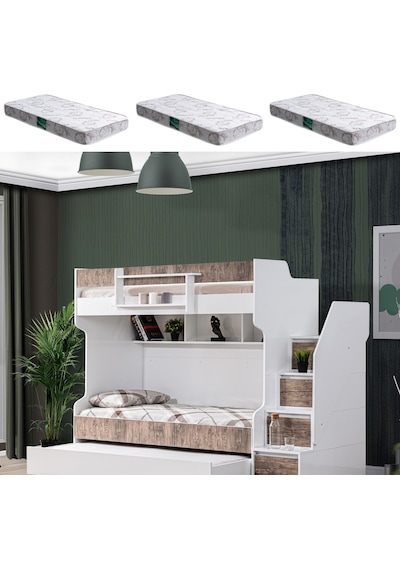 Ranza, Cesur Yavrulu Ranza - Ceviz 3 Adet Comfort Yatak 90 X 190 CM
