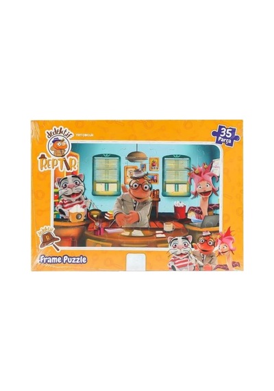 Dedektif Reptır 35 Parça Ofis Temalı Çerçeveli Eğitici Ve Eğlenceli Oyuncak Puzzle