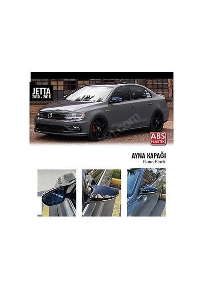 Volkswagen Jetta (2010 - 2018) Batman Yarasa Ayna Kapağı (parlak Si