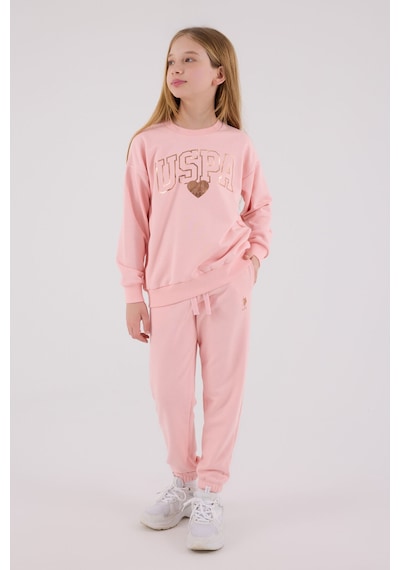 U.S. Polo Assn. Erkek Çocuk Pembe Eşofman Takımı Us2318-c-v1 Pembe