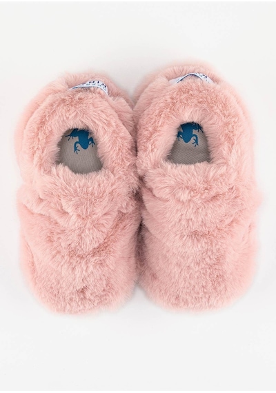 Furry Furry Pembe Kürk Barefoot Patik Pembe