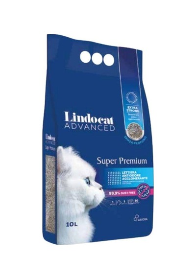 Lindocat Advanced Super Premium Extra Güçlü Topaklanan Kokusuz Kedi Kumu 10 Lt