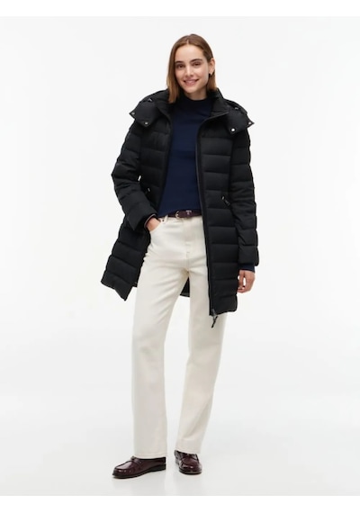 Tommy Hilfiger Kadın Marka Logolu Günlük Kullanıma Uygun Siyah Mont Ww0ww51111 Bds