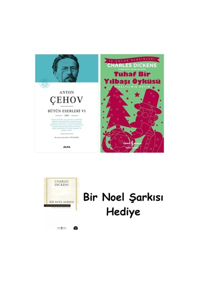 Anton Çehov Bütün Eserleri 6 Ciltli + Tuhaf Bir Yılbaşı Öyküsü + Bir Noel Şarkısı