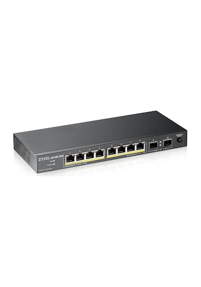 Zyxel GS1100 10HP 8 Port 2 SFP Gigabit Poe Switch