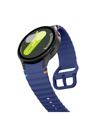 Huawei İle Uyumlu Watch 3 Gt Gt2 Gt2e Gt3 Gt4 Gt 5 Pro Se Elite 46mm Uyumlu 22mm Spor Silikon Kordon Lacivert Çok Renkli