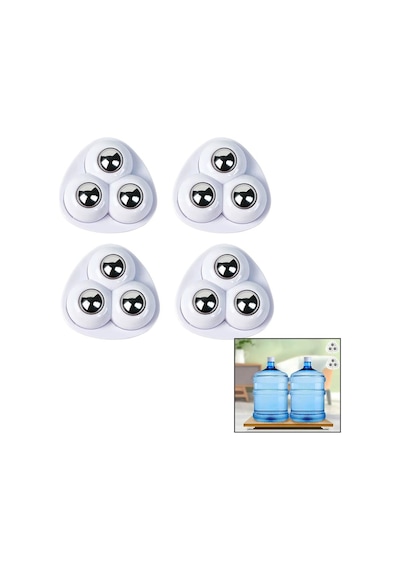 4 Pcs 3 Bilya Tekerlekli Mobilya Eşya Taşıma Aparatı 360 Derece Çok Renkli