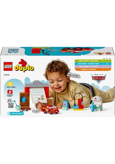 LEGO® DUPLO® │ Disney ve Pixar Arabalar McQueen’in Doc’un Garajını Ziyareti 10456 - 2 Yaş ve Üzeri Çocuklar için Oyuncak Yapım Seti (35P)
