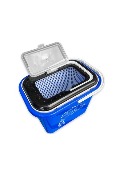 Fishack Süzgeçli Balıkçı Kovası 15 Lt Mavi Kod 179