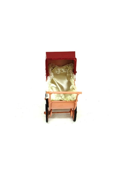 Dekoratif Metal Bebek Arabası Biblo Vintage Hediyelik Arbltgsaseı699r5rın
