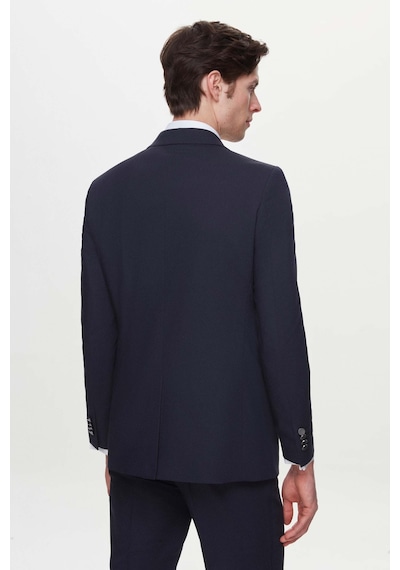 Twn Slim Fit Lacivert Armürlü Takim Elbise Kombinli 3efy5kmbn0552 Lacivert