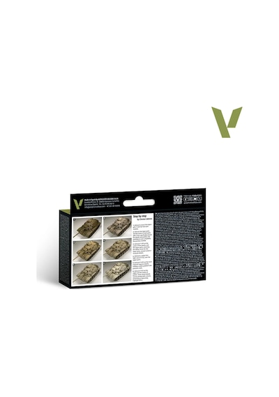 Vallejo 71209, 6x18 Ml. Us Modern Desert Colors Model Air Boya Seti Standart