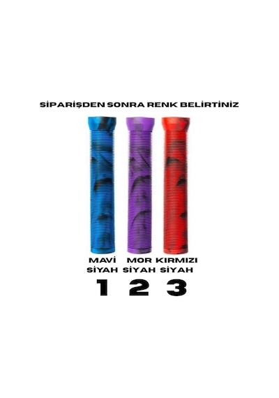 Mtb Bmx Silikon Çift Renk Elcik 145mm Renk Belirtiniz Çok Renkli
