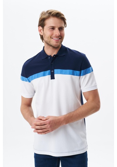 AR-MA Arma Erkek Regular Fit Basic % 100 Pamuk Pike Polo Yaka Tişört Y29374354702 Lacivert