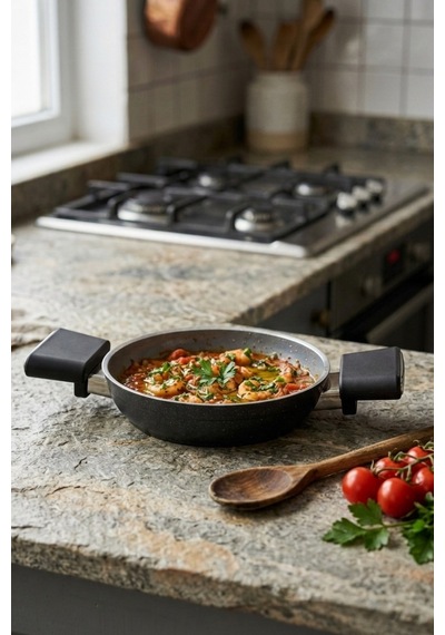 Cooker Cliff 18 Cm Seramik Kaplama Sahan Siyah Ckr4642